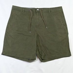 Darvus 36 x 8" Olive Green‎ Stretch Drawstring Chino Shorts